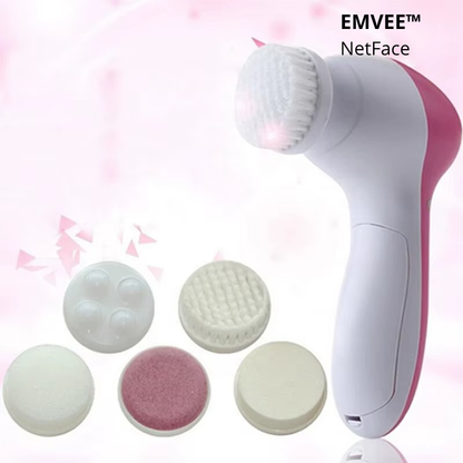 Nettoyeur Facial Électrique 5-en-1 | Brosse Nettoyante, Massage & Anti-Points Noirs