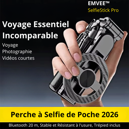 Perche à Selfie Magnétique 4-en-1 Bluetooth | EMVEE™ SelfieStick Pro