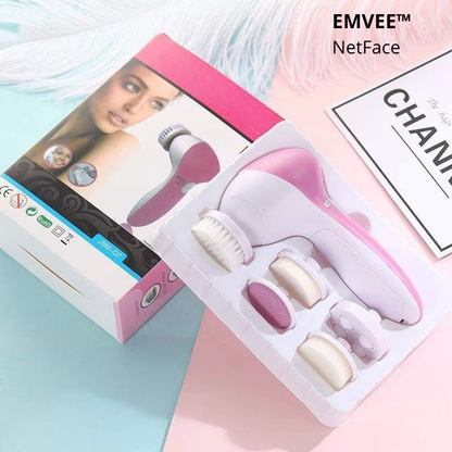 Nettoyeur Facial Électrique 5-en-1 | Brosse Nettoyante, Massage & Anti-Points Noirs