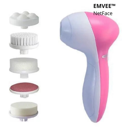 Nettoyeur Facial Électrique 5-en-1 | Brosse Nettoyante, Massage & Anti-Points Noirs