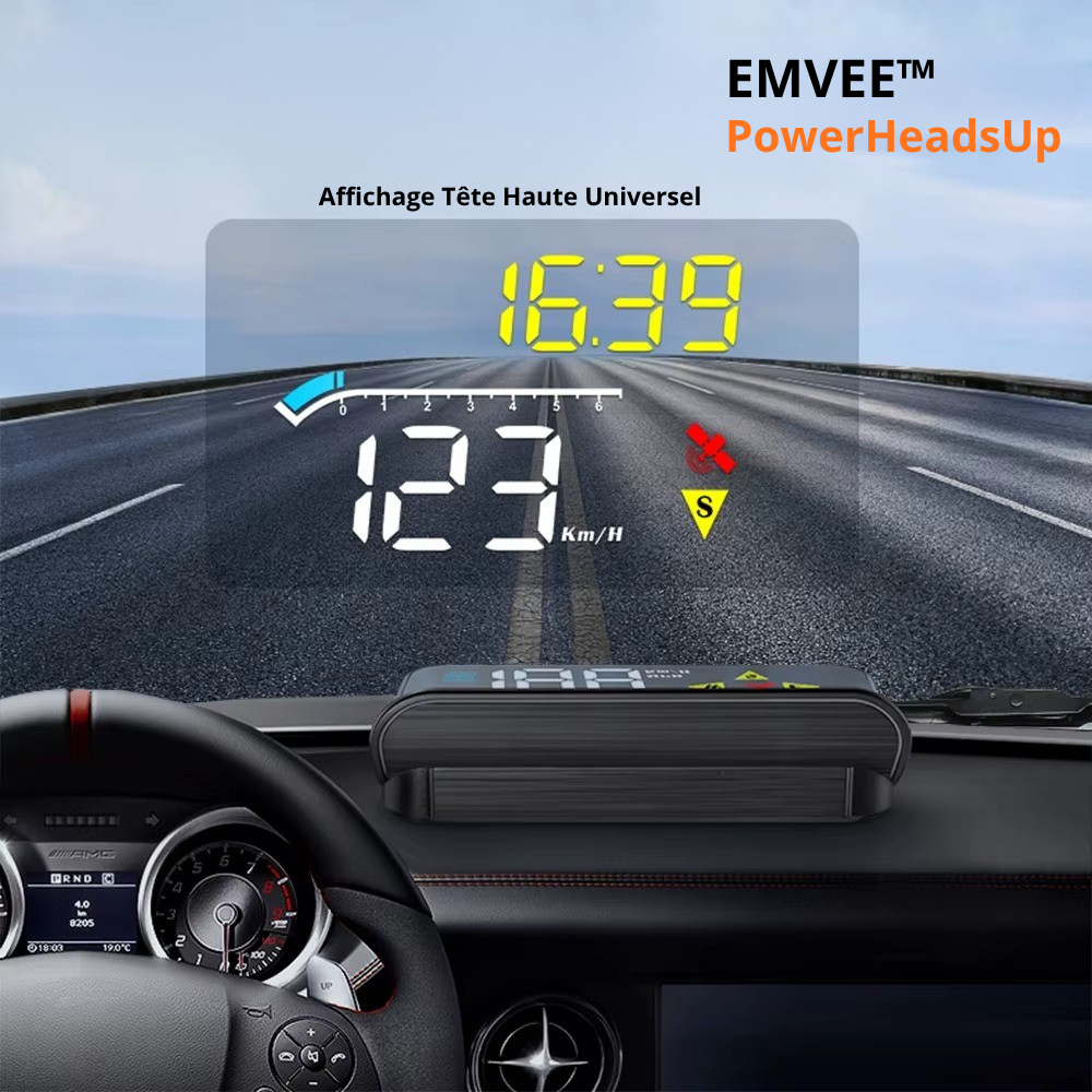 EMVEE™ - PowerHeadsUp M17 OBD GPS Double Systeme