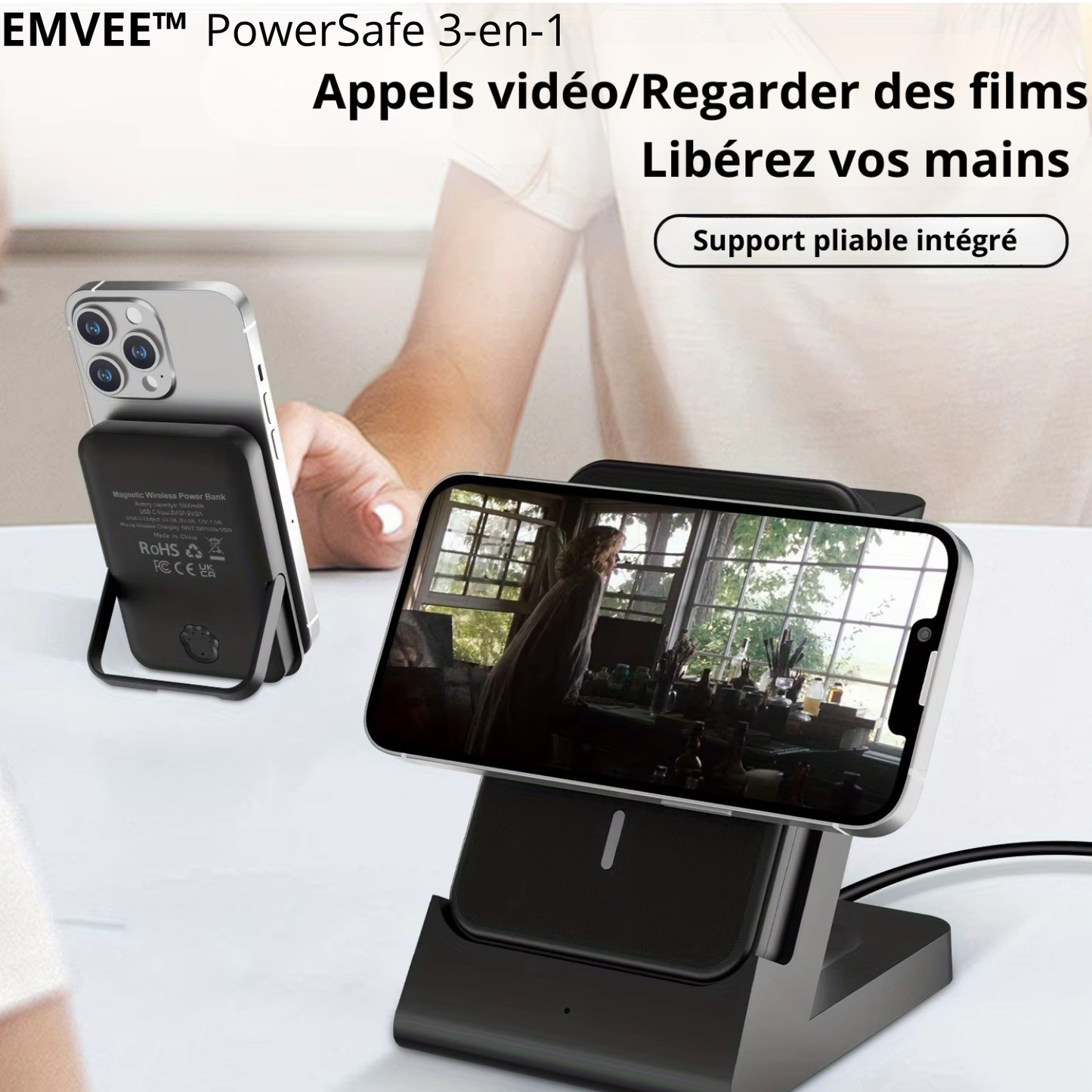 EMVEE™ PowerSafe 3-en-1 Apple
