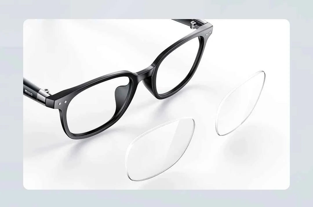 lunettes audio intelligentes xiaomi mijia edition joyful casque Bluetooth 5 2 detachable longue autonomie charge rapide son anti-fuite monture verre cadre