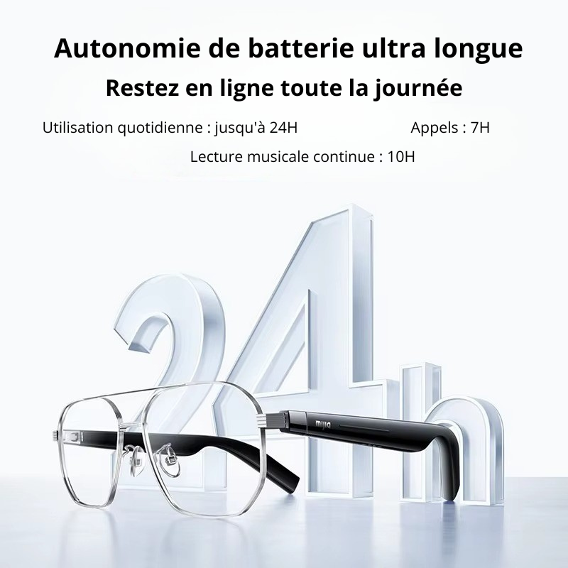 lunettes audio intelligentes xiaomi mijia edition joyful casque Bluetooth 5 2 detachable longue autonomie charge rapide son anti-fuite