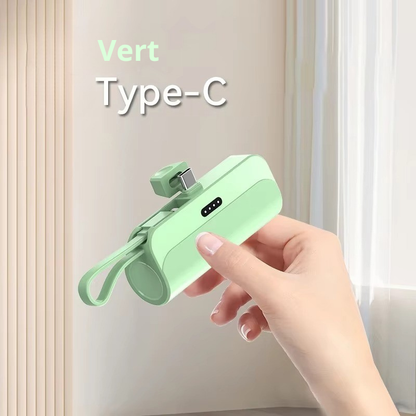 mini batterie externe portable 10000 mah plug and play