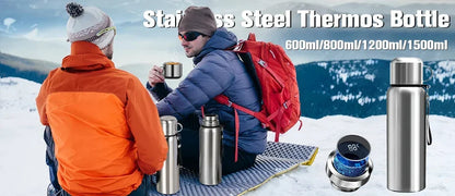 Thermos Intelligent Inoxydable avec Affichage LED pour Température Précise
