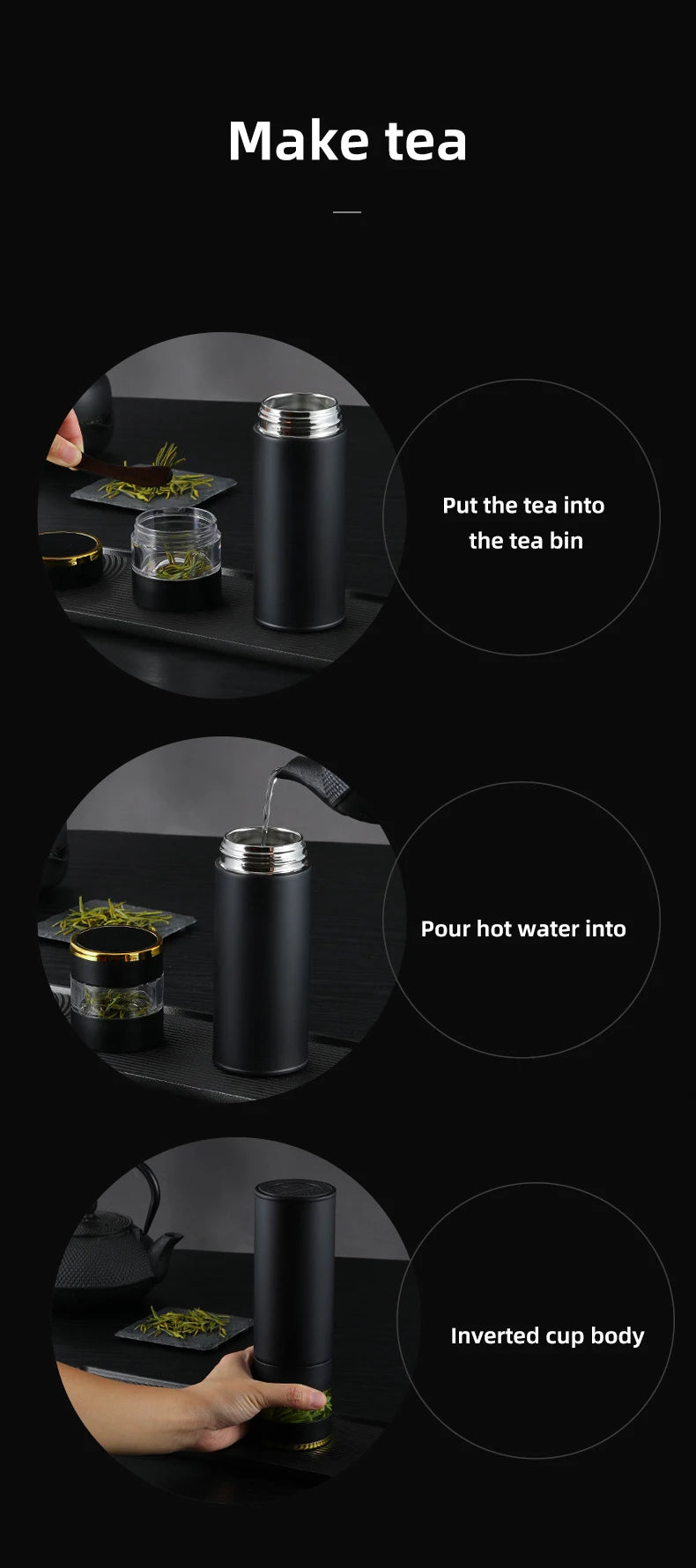 Thermos Intelligent Inoxydable avec Affichage LED pour Température Précise