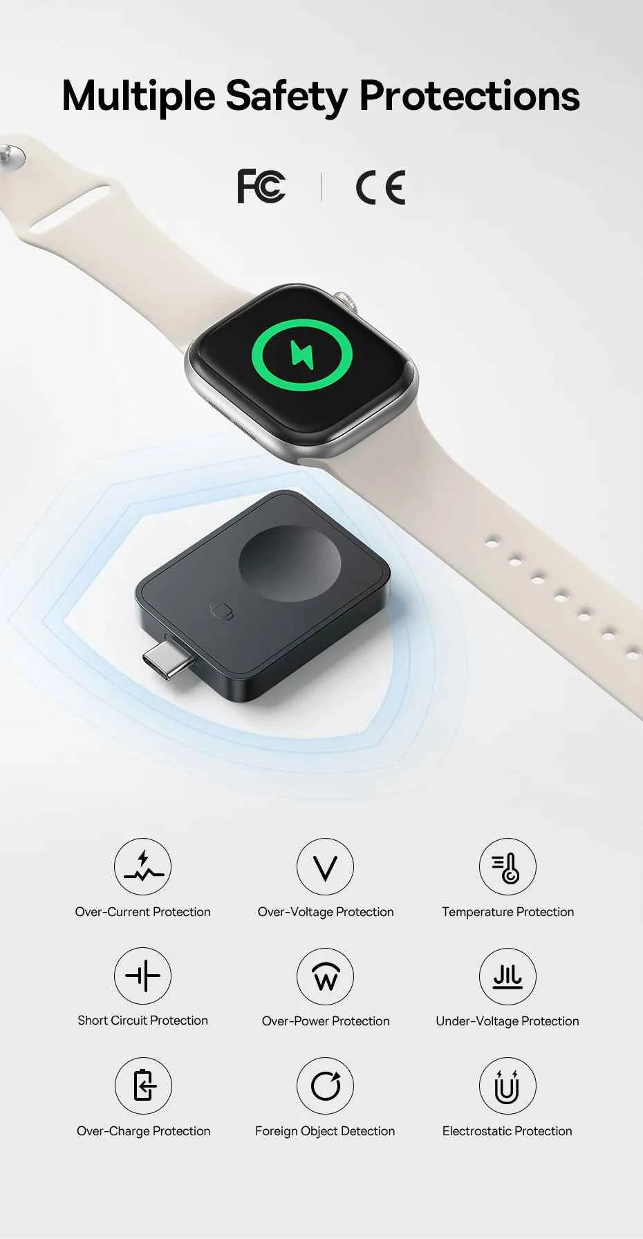 Chargeur Sans Fil Magnétique Baseus pour Apple Watch 2.5W