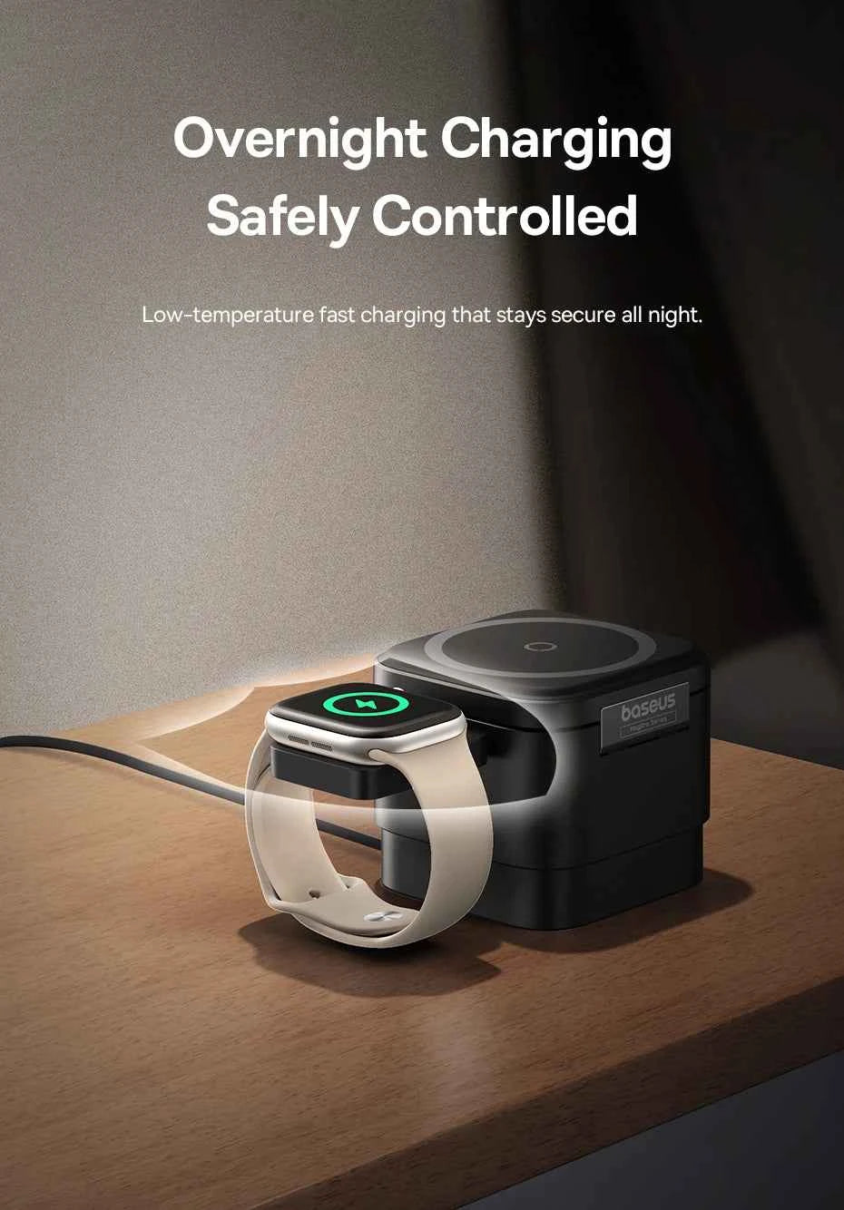 Chargeur Sans Fil Magnétique Baseus pour Apple Watch 2.5W