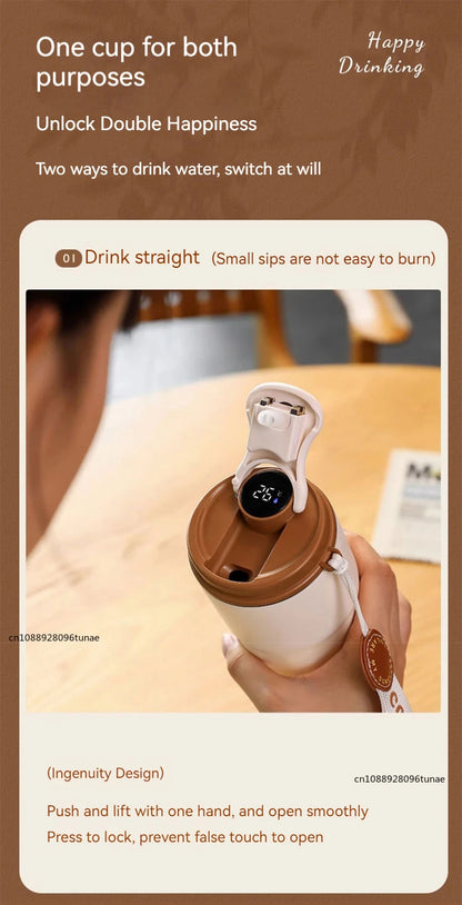 Thermos Intelligent Inoxydable à affichage numérique