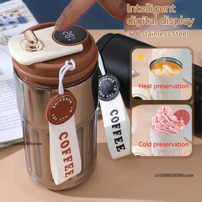 Thermos Intelligent Inoxydable à affichage numérique