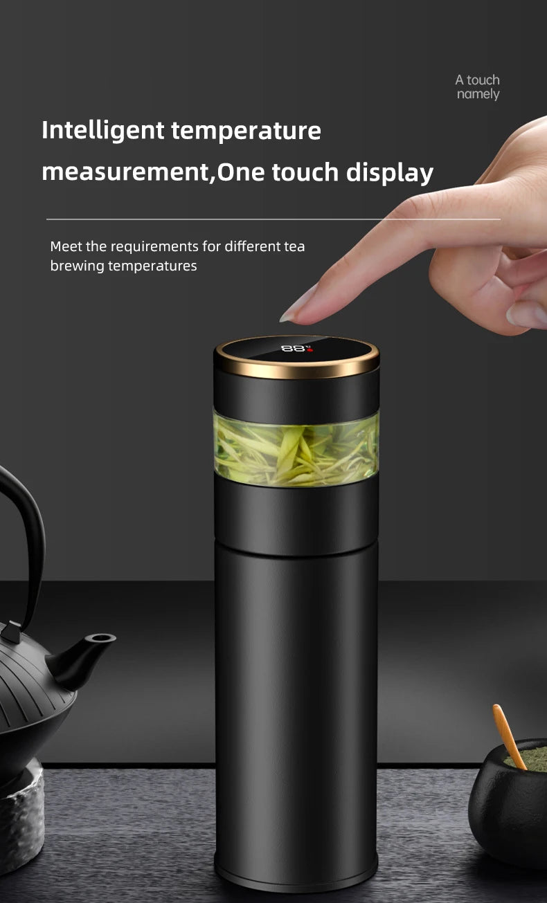 Thermos Intelligent Inoxydable avec Affichage LED pour Température Précise