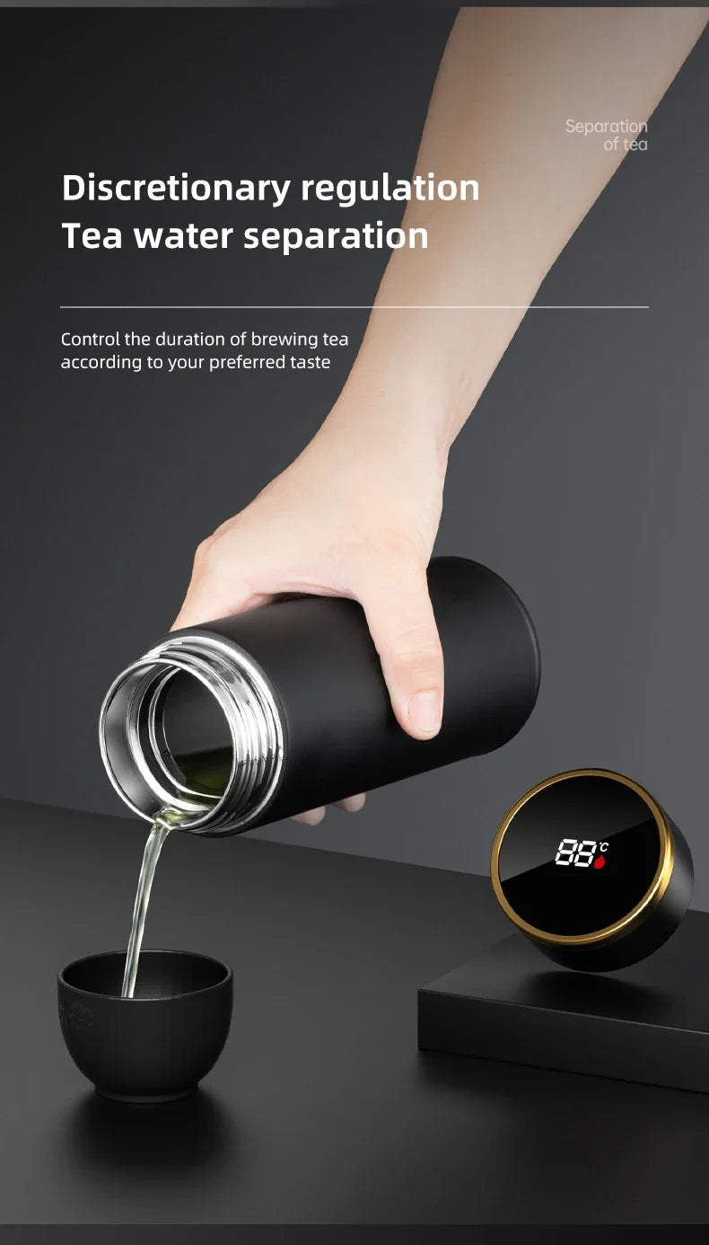 Thermos Intelligent Inoxydable avec Affichage LED pour Température Précise