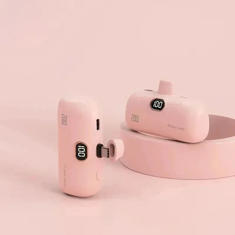 Mini-Batterie Externe Portable 10 000 mAh | Câbles Intégrés | EMVEE™ PowerMini