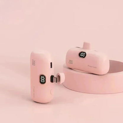 Mini-Batterie Externe Portable 10 000 mAh | Câbles Intégrés | EMVEE™ PowerMini