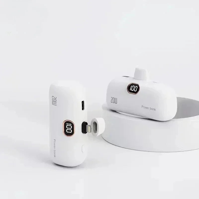 Mini-Batterie Externe Portable 10 000 mAh | Câbles Intégrés | EMVEE™ PowerMini