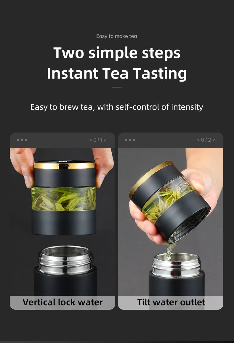Thermos Intelligent Inoxydable avec Affichage LED pour Température Précise