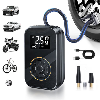 Gonfleur Pneu Portable BELIBUY 80W | Compresseur Air Électrique Affichage Digital