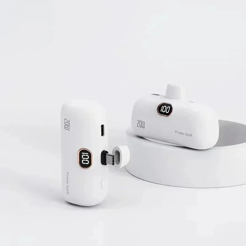 Mini-Batterie Externe Portable 10 000 mAh | Câbles Intégrés | EMVEE™ PowerMini