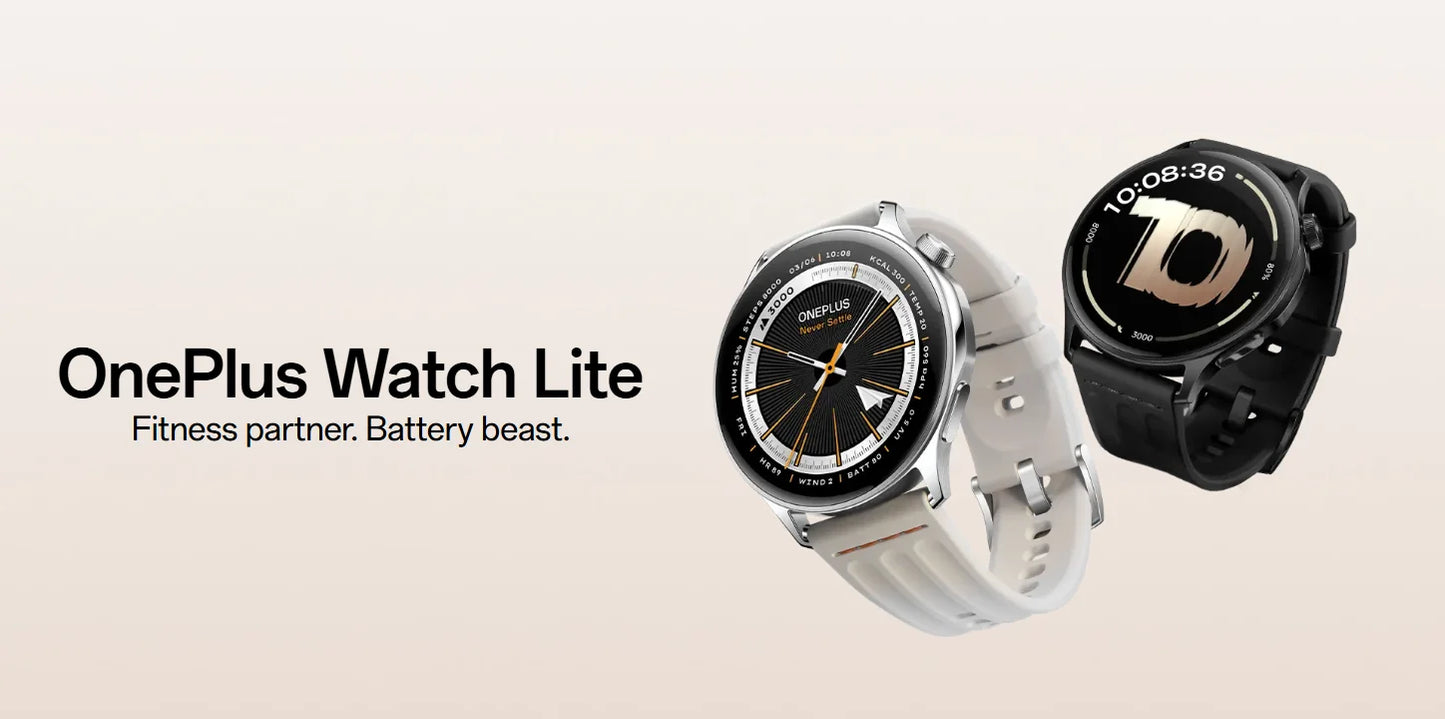OnePlus Watch Lite - Montre Connectee AMOLED 1.46 NFC Sport 5ATM
