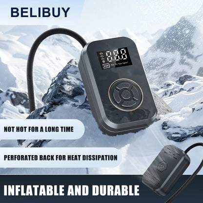 Gonfleur Pneu Portable BELIBUY 80W | Compresseur Air Électrique Affichage Digital