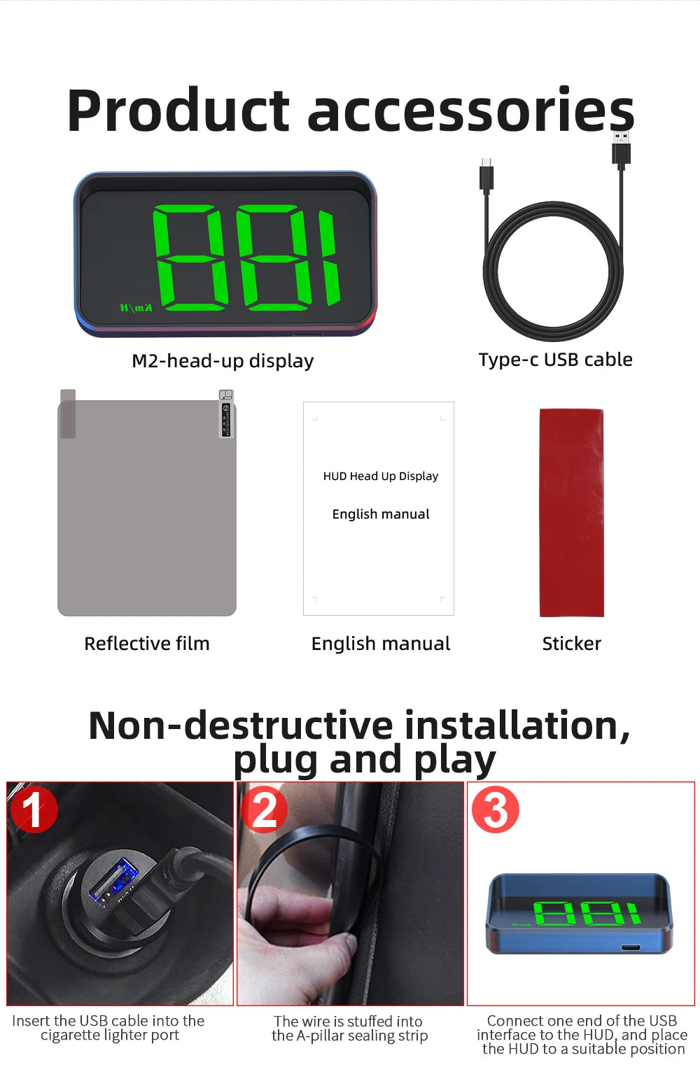 EMVEE™ - PowerHeadsUp M2 GPS