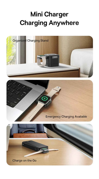 Chargeur Sans Fil Magnétique Baseus pour Apple Watch 2.5W