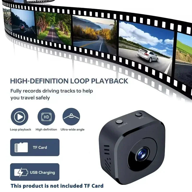 Mini Caméra de Surveillance 4K WiFi | Audio Bidirectionnel, Détection de Mouvement, Vision Nocturne | EMVEE™