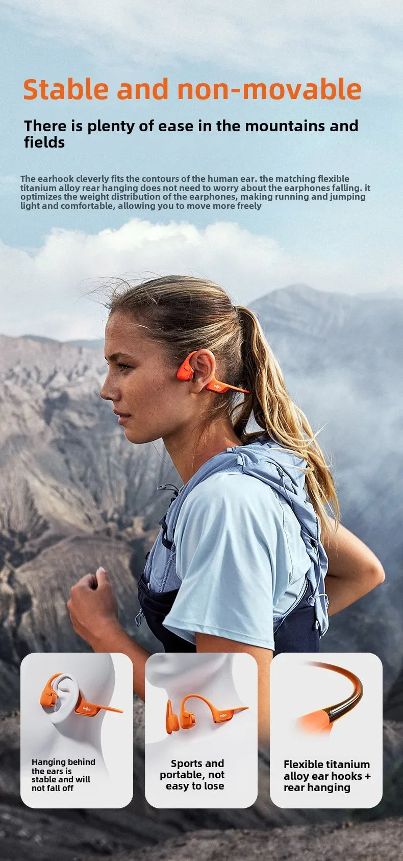SHOKZ OpenRun Pro 2 Wireless Bluetooth Bone Conduction Headphones