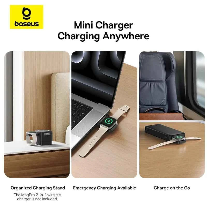 Chargeur Sans Fil Magnétique Baseus pour Apple Watch 2.5W