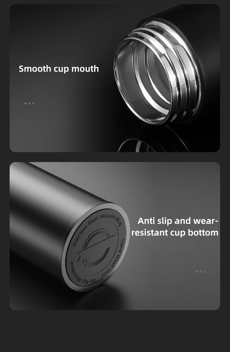 Thermos Intelligent Inoxydable avec Affichage LED pour Température Précise