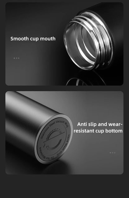 Thermos Intelligent Inoxydable avec Affichage LED pour Température Précise
