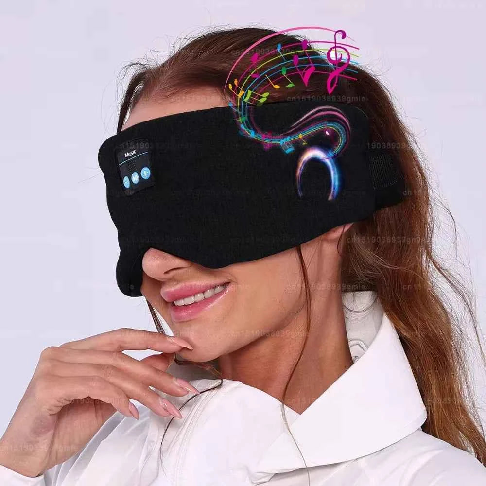 Casque Bluetooth masque pour le sommeil voyage masque de sommeil portable jeu de musique casque de sommeil réglable masque pour les yeux de musique pour le sommeil