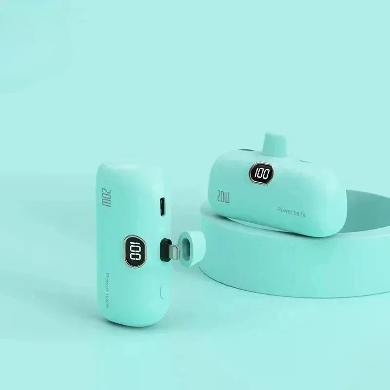 Mini-Batterie Externe Portable 10 000 mAh | Câbles Intégrés | EMVEE™ PowerMini
