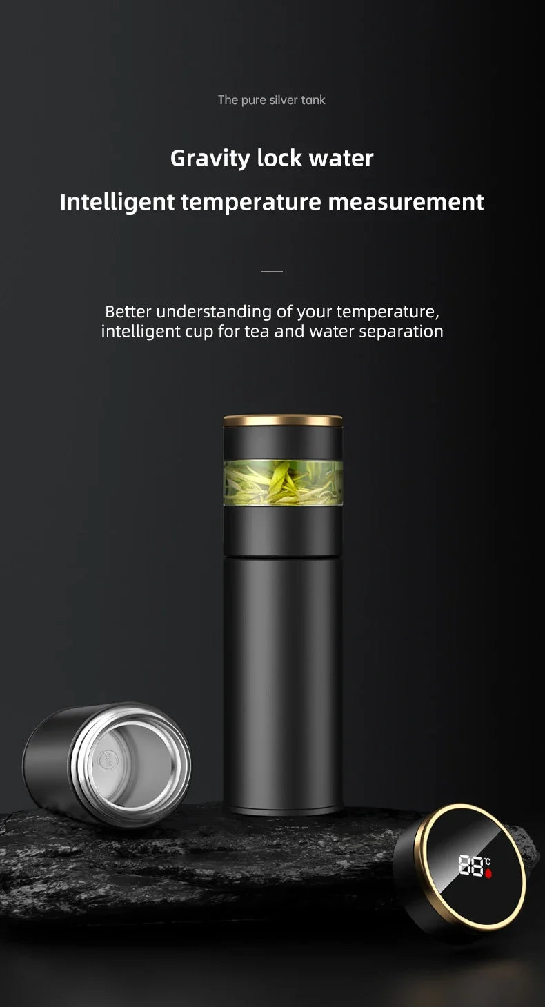 Thermos Intelligent Inoxydable avec Affichage LED pour Température Précise