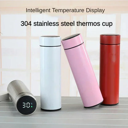 thermos intelligent inoxidable affichage numerique led bouteille tasse acier stainless