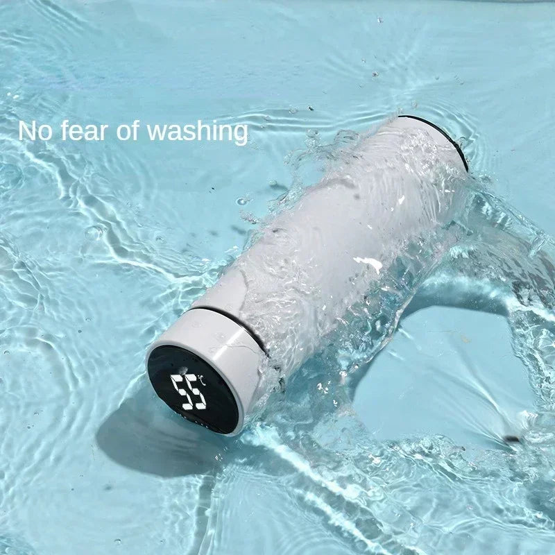 thermos intelligent inoxidable affichage numerique led bouteille tasse acier