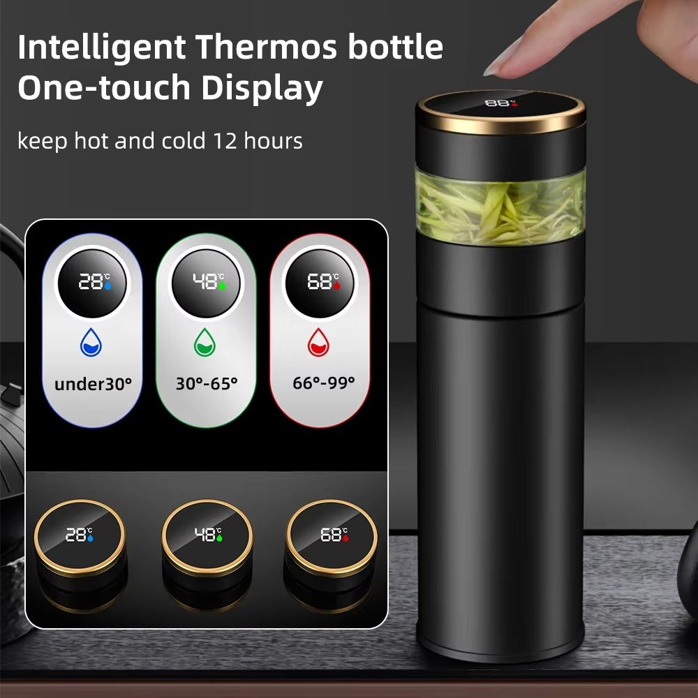 Thermos Intelligent Inoxydable avec Affichage LED pour Température Précise