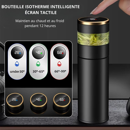 Thermos Intelligent Inoxydable avec Affichage LED pour Température Précise