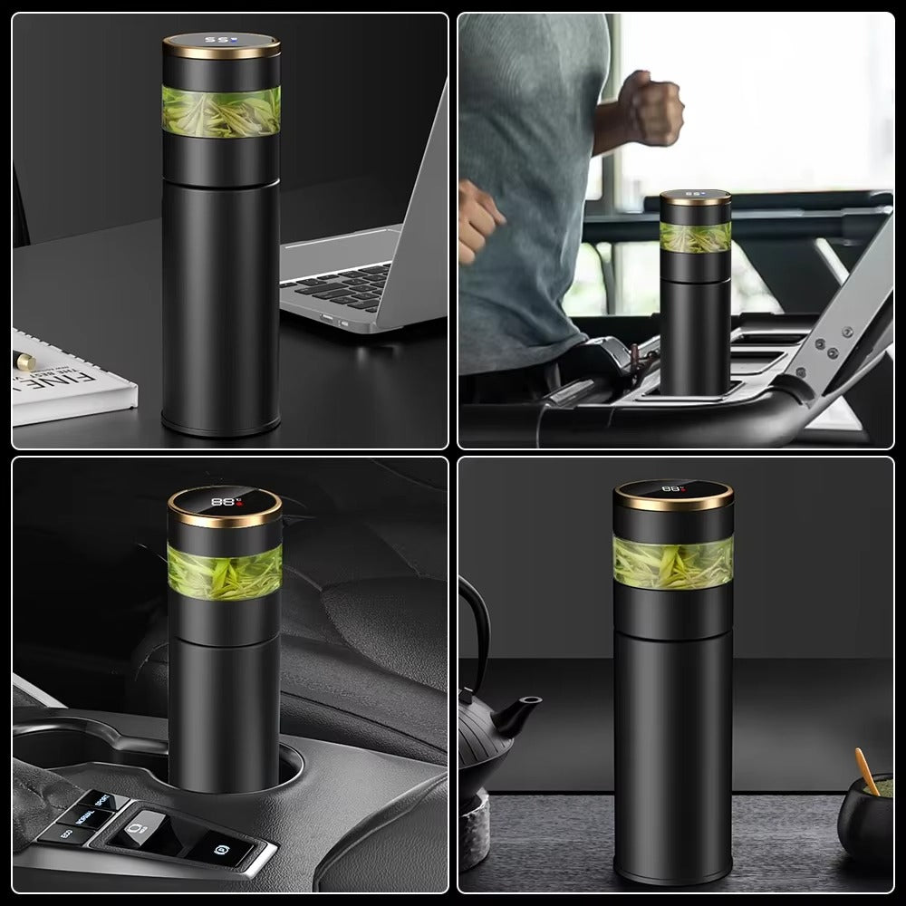 Thermos Intelligent Inoxydable avec Affichage LED pour Température Précise