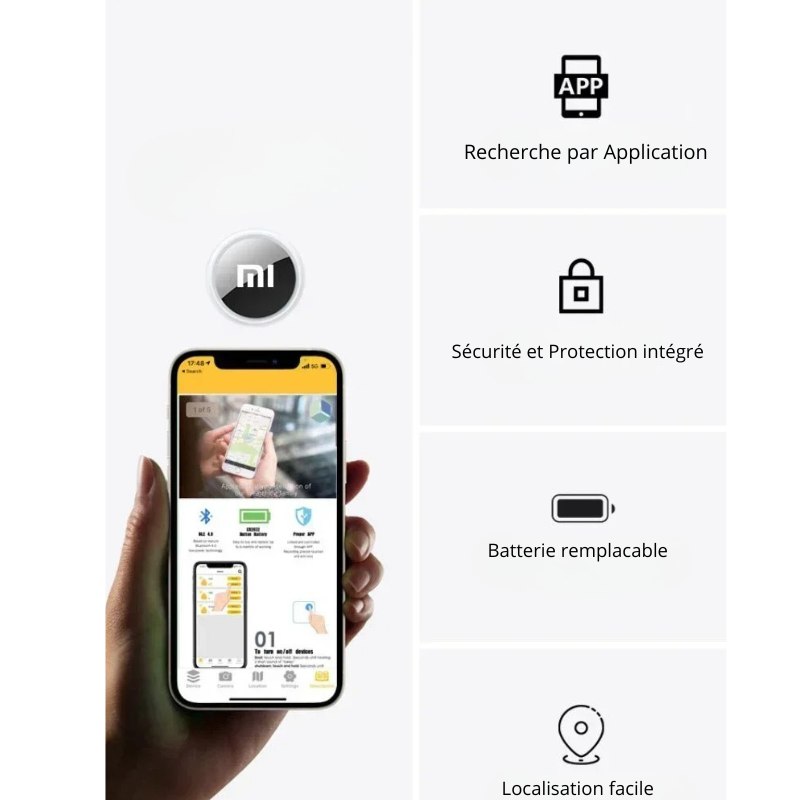 xiaomi traceur bluetooth anti perte gps longue autonomie recherche air tag