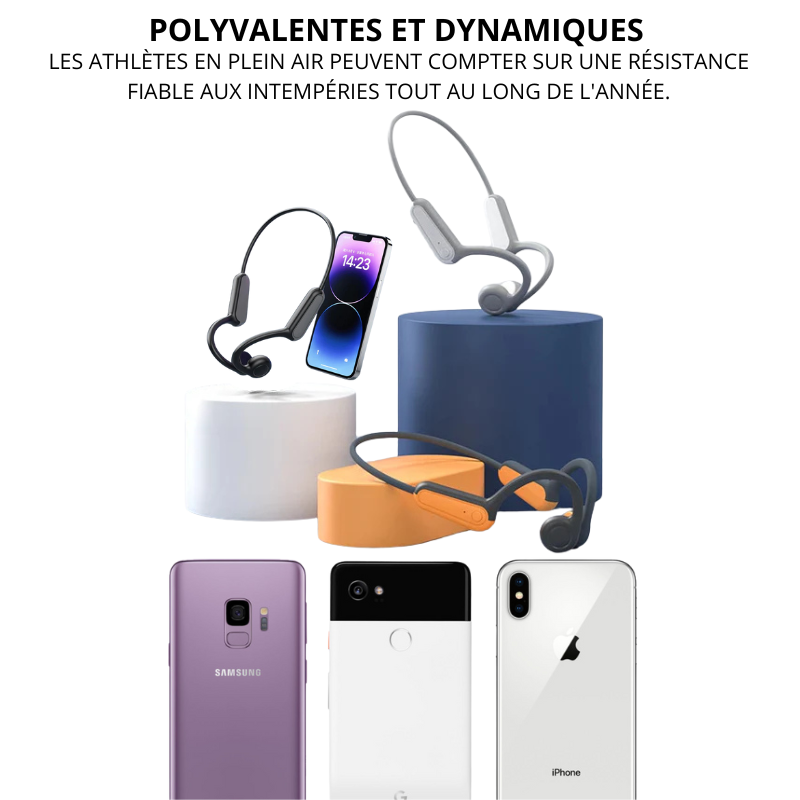 ecouteur bluetooth conduction osseuse bt53 hifi leger autonomie grande resistant-eau-android