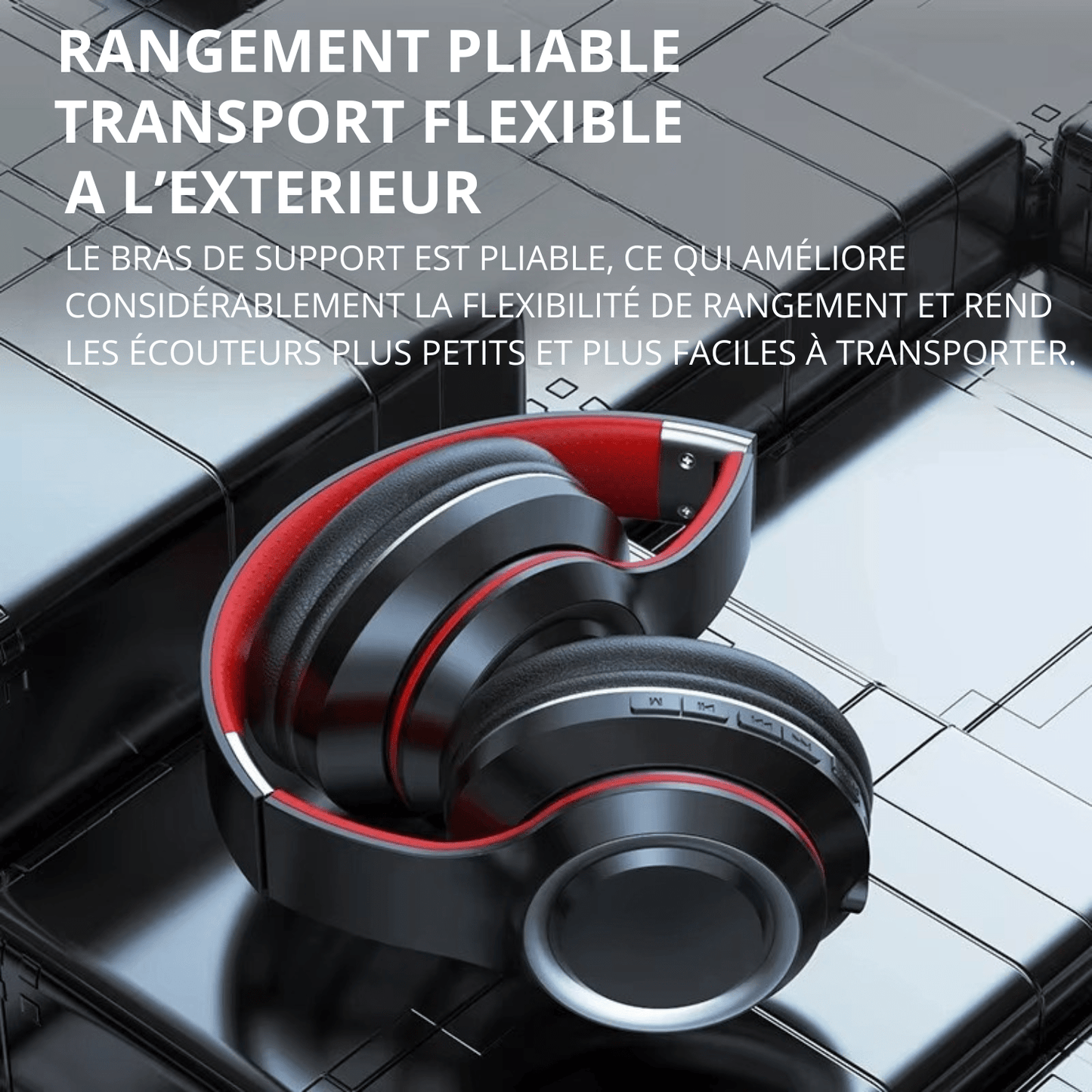 Écouteurs Bluetooth sans fil Lenovo avec micro, carte TF et écran LED - SoundFlex - LENOVO - SmartGadgets